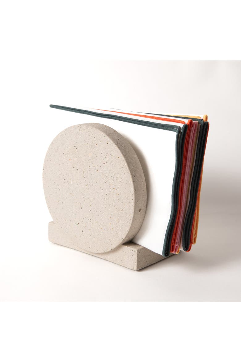 Napkin Holder, Alternate, color, Natural Terrazzo