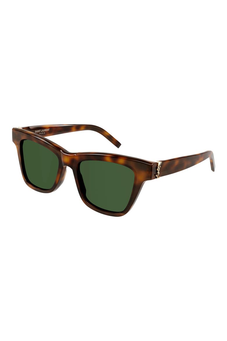52mm Cat Eye Sunglasses, Alternate, color, HAVANA
