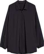 Theory Irving Structure Knit Button-Up Shirt | Nordstrom