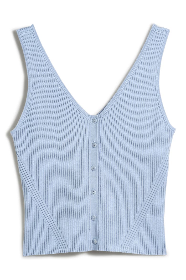 The Signature Knit Button Front Sweater Tank, Main, color, CRAFT BLUE