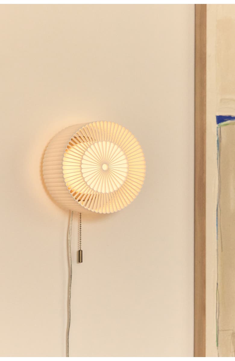 WOOJ DESIGN Rosette Sconce, Alternate, color, White