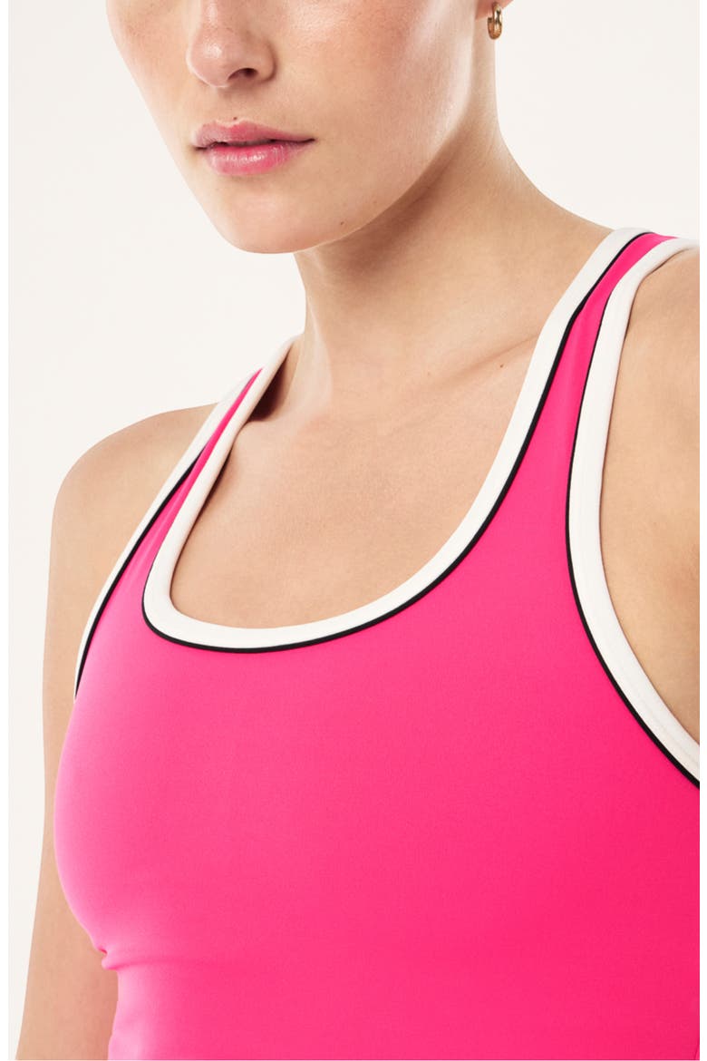 Spectrum Scoop Neck Tank, Alternate, color, COSMO PINK/ WHISPER WHITE