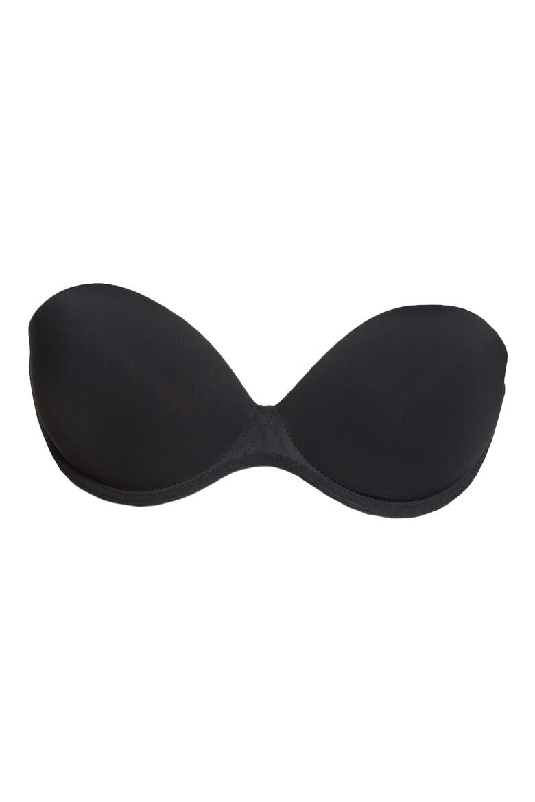 Go Bare Backless Strapless Underwire Bra, Alternate, color, BLACK