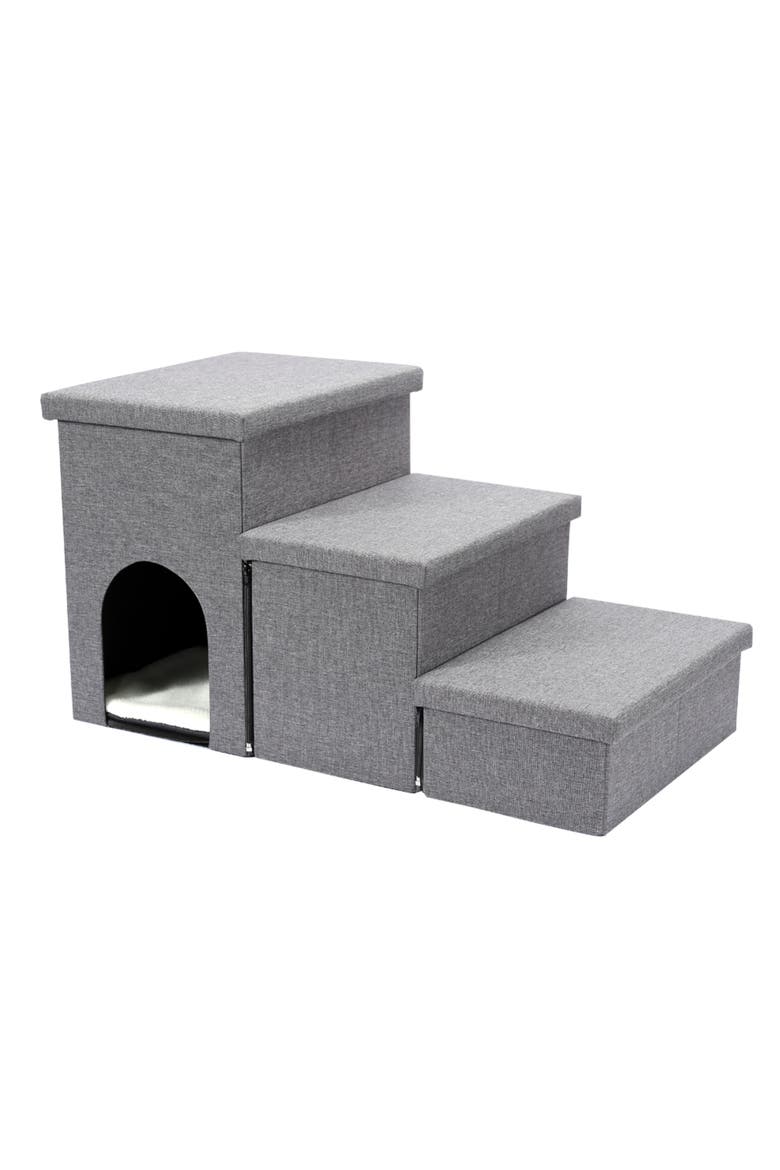 3 Step Pet Stairs, Main, color, Multicolored