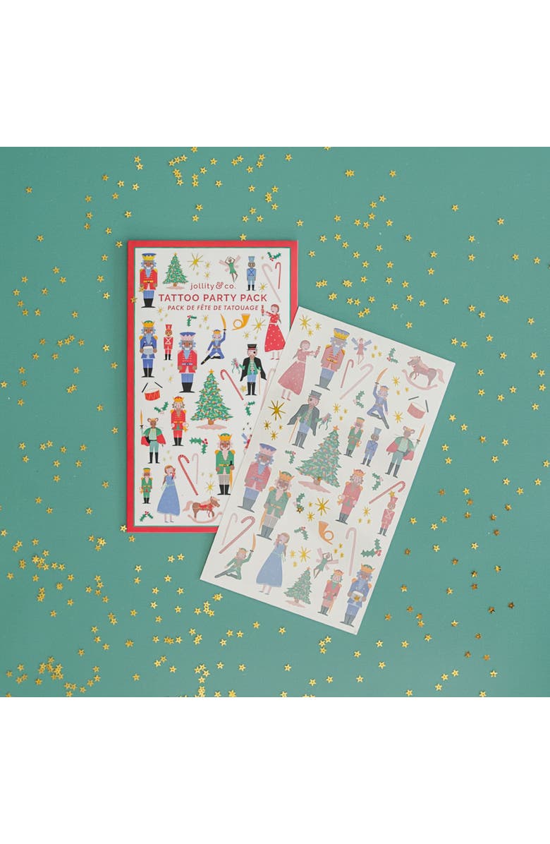 Jollity & Co. Nutcracker Christmas Tattoo Party Pack, Alternate, color, Assorted Pre-Pack