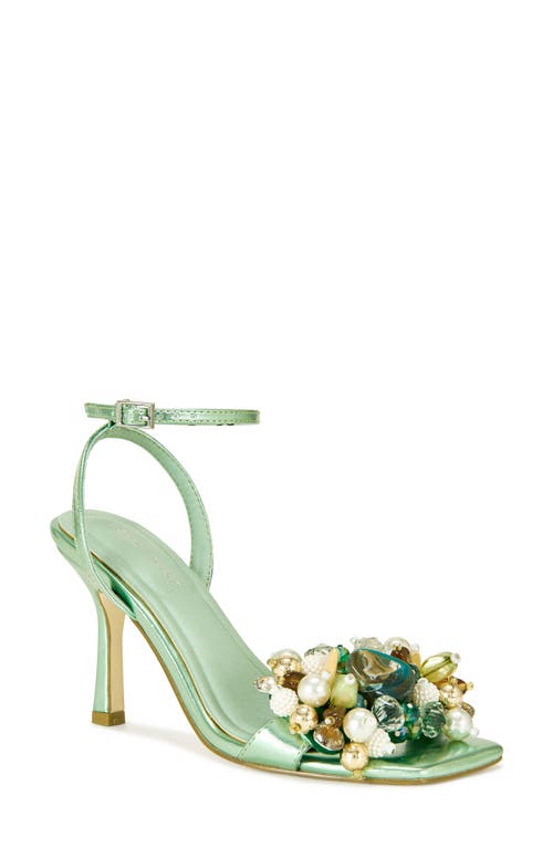 Azalea Wang Candela Ankle Strap Sandal In Green