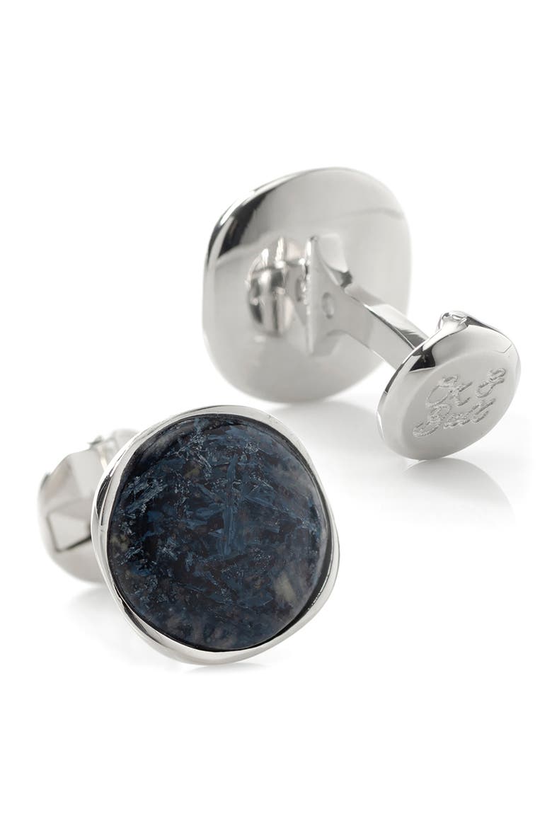 Pietersite Cuff Links, Alternate, color, NAVY