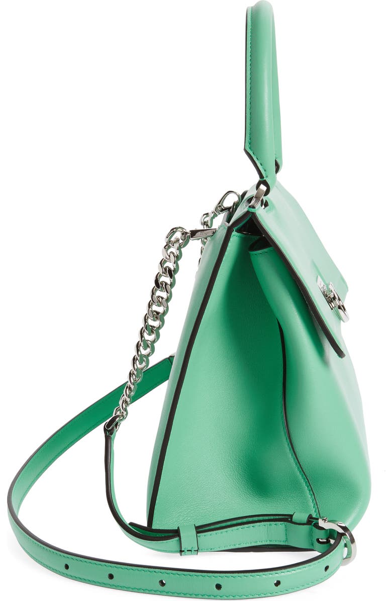 FERRAGAMO Salvatore Ferragamo Trifolio Leather Top Handle Bag, Alternate, color,