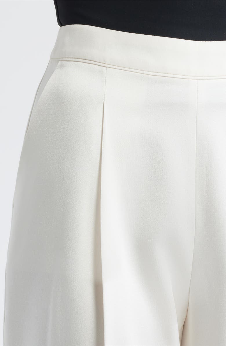 BOSS Takerana Pleated Tapered Straight Leg Pants, Alternate, color, Soft Cream