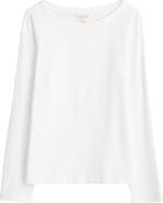 Seasalt Cornwall Easel Long Sleeve Stretch Organic Cotton Top