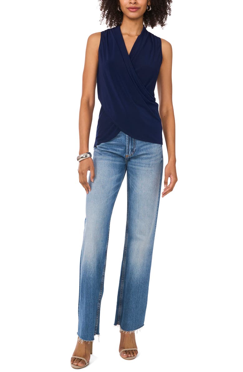 Vince Camuto Crossover Tank, Alternate, color, Classic Navy