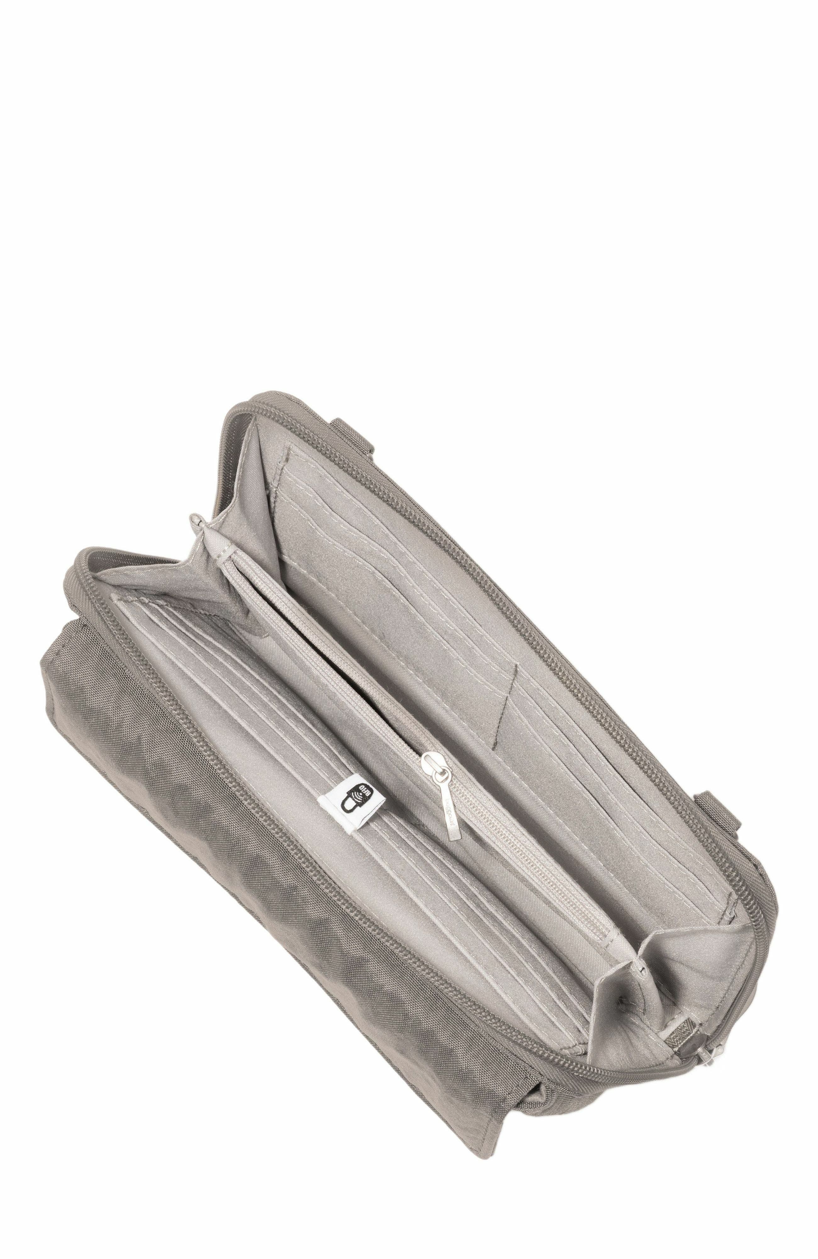 RFID Phone Wallet Crossbody Bag, Alternate, color, STERLING SHIMMER