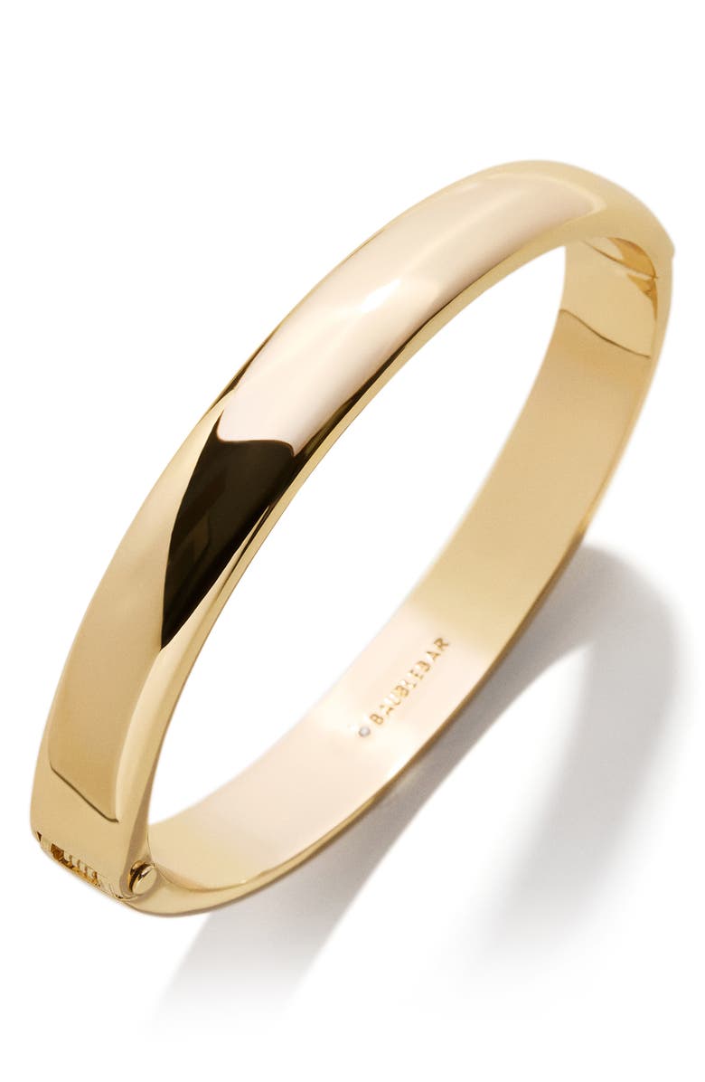 BaubleBar Thick Gold Bangle Bracelet, Main, color, Gold
