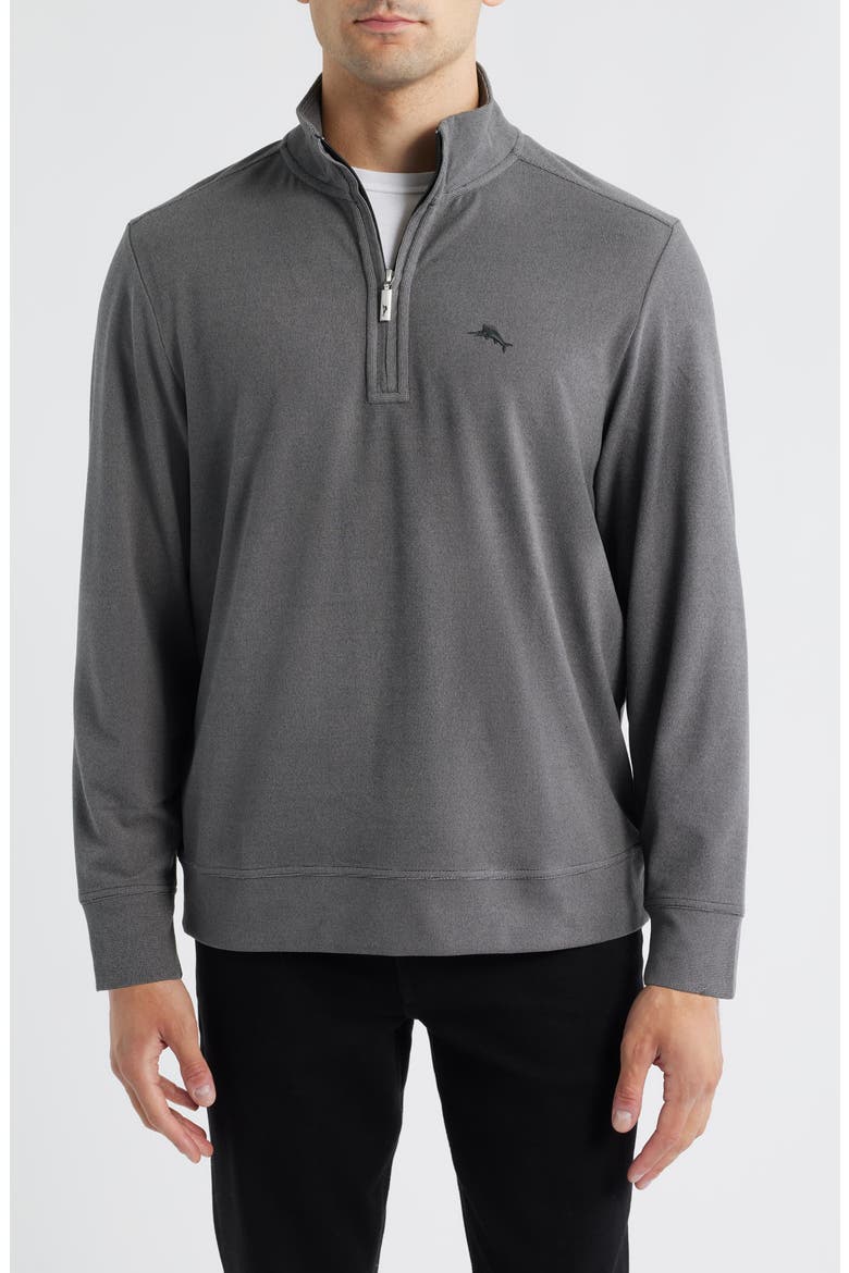 Brighton Point Half Zip Pullover, Main, color, CARBON GREY
