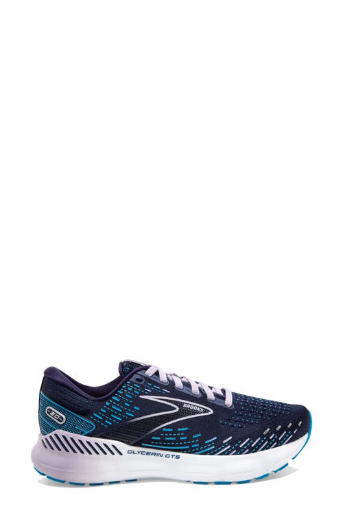 Brooks Glycerin Gts 20 Running Shoe In Blue