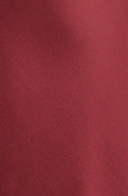 Staud Phoebe Long Sleeve Stretch Silk Dress In Red