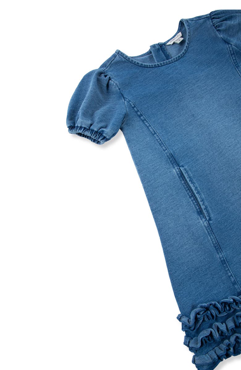 Habitual Kids Kids' Puff Sleeve Denim Dress, Alternate, color, Indigo