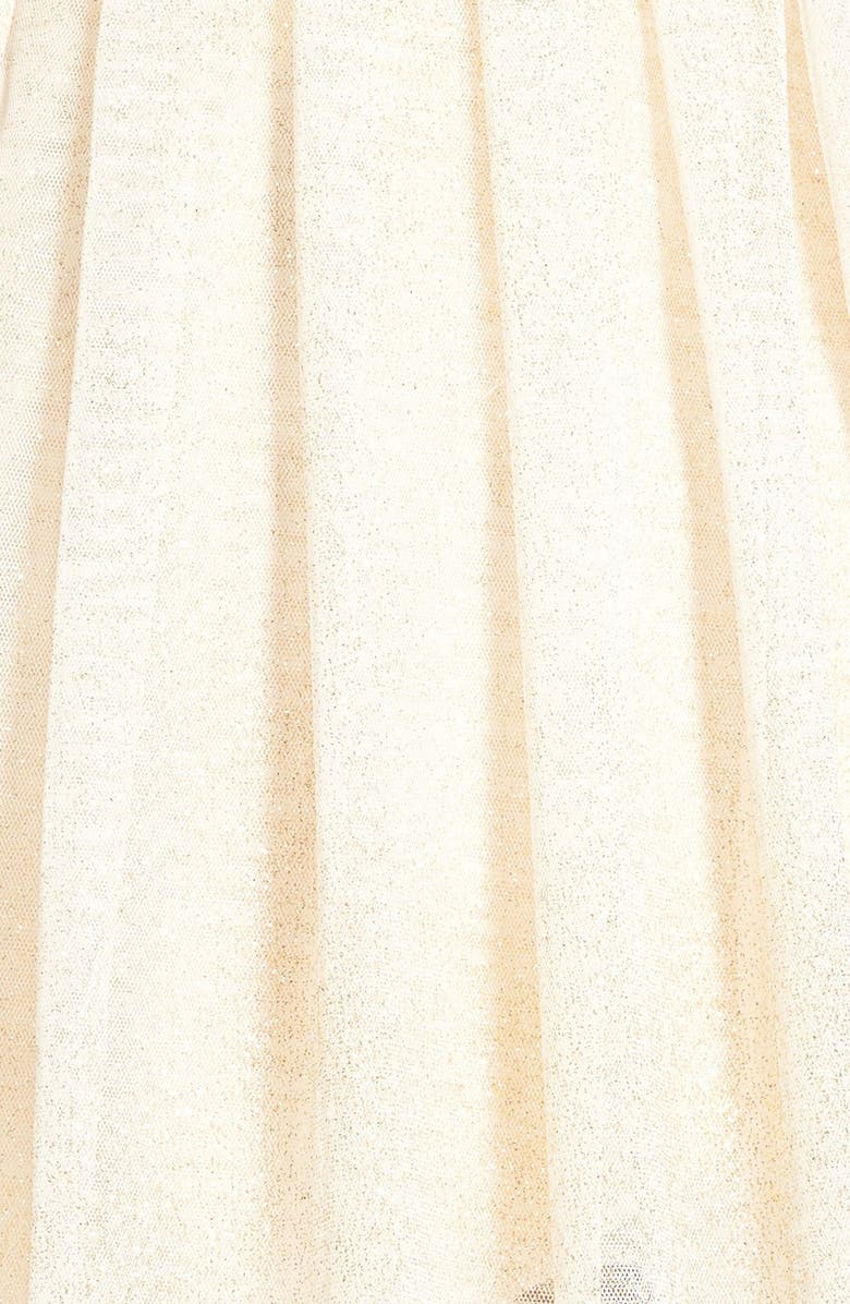 Speechless Sequin Bodice Skater Dress, Alternate, color, Champagne