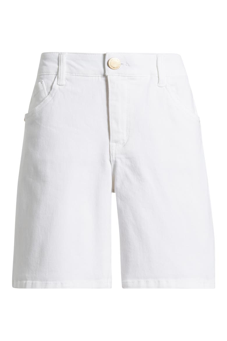 High Waist Relaxed Denim Shorts, Alternate, color, OPTIC WHITE