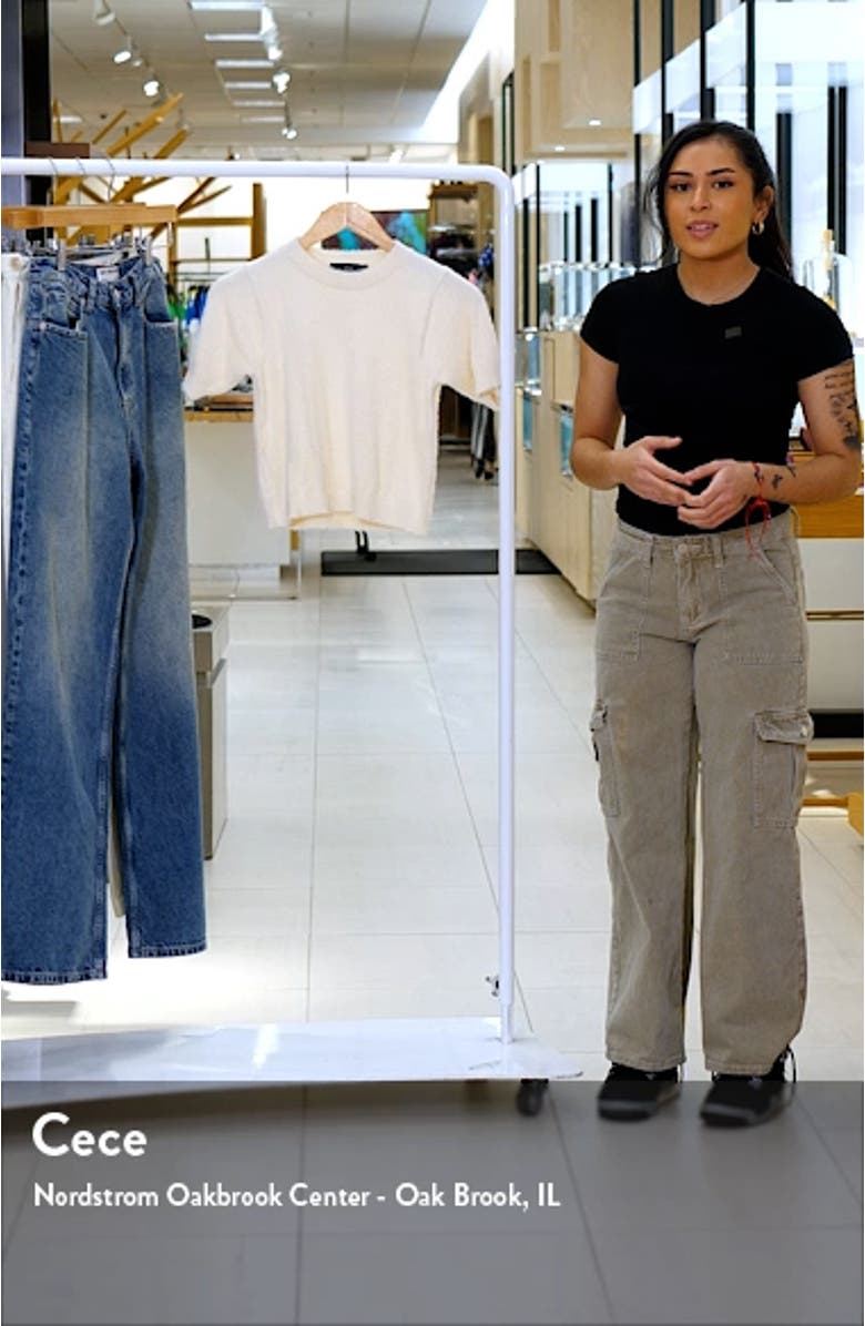 Fuzzy Short Sleeve Sweater, sales video thumbnail