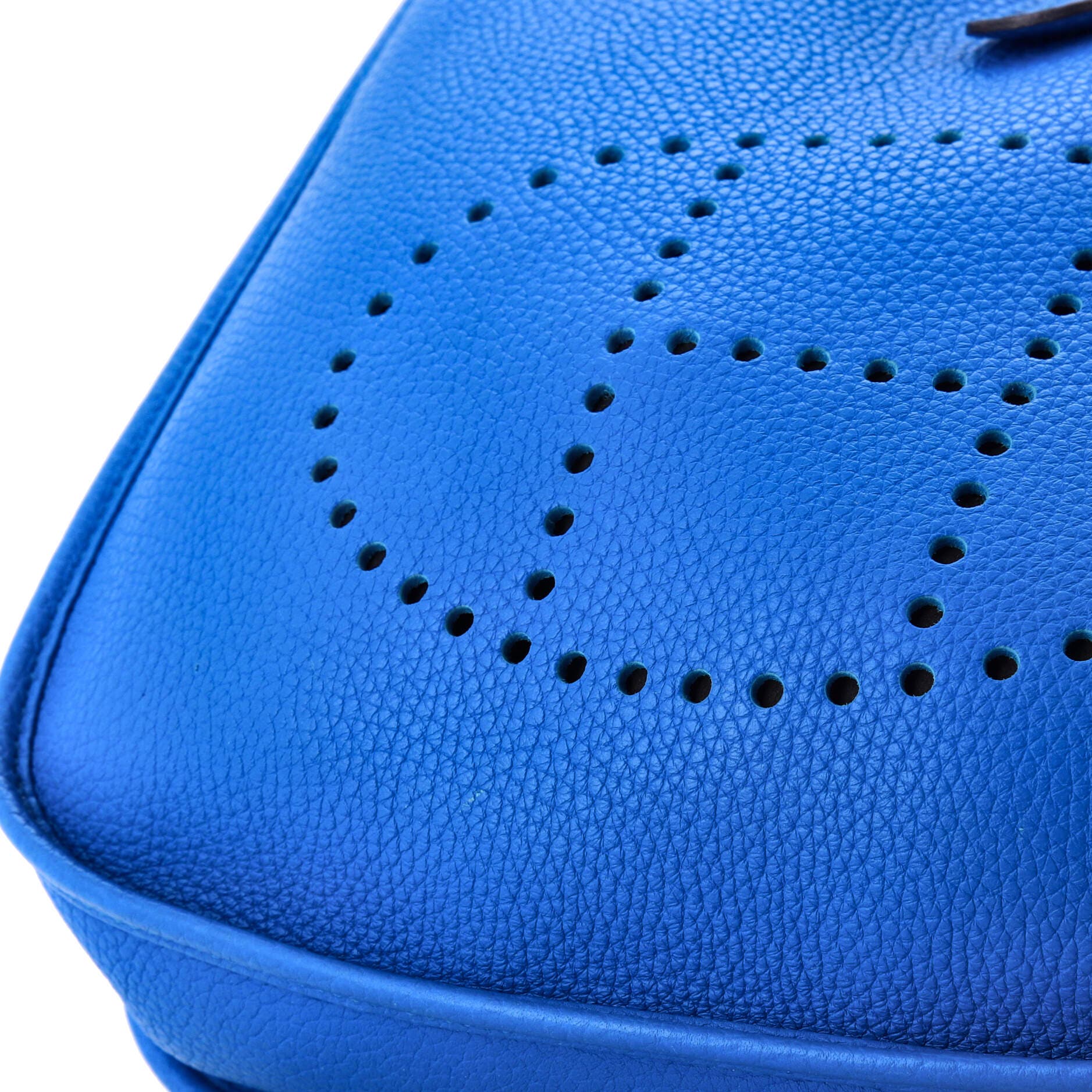 Pre-Owned Hermes Evelyne Bag Gen III Clemence PM, Alternate, color, Bleu Zanzibar