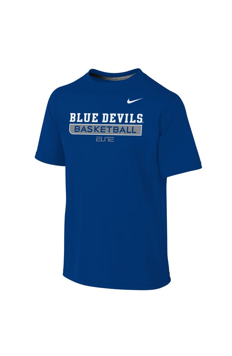 Nike Youth Nike Royal Duke Blue Devils Basketball Legend Practice Performance T-Shirt, Main, color, 