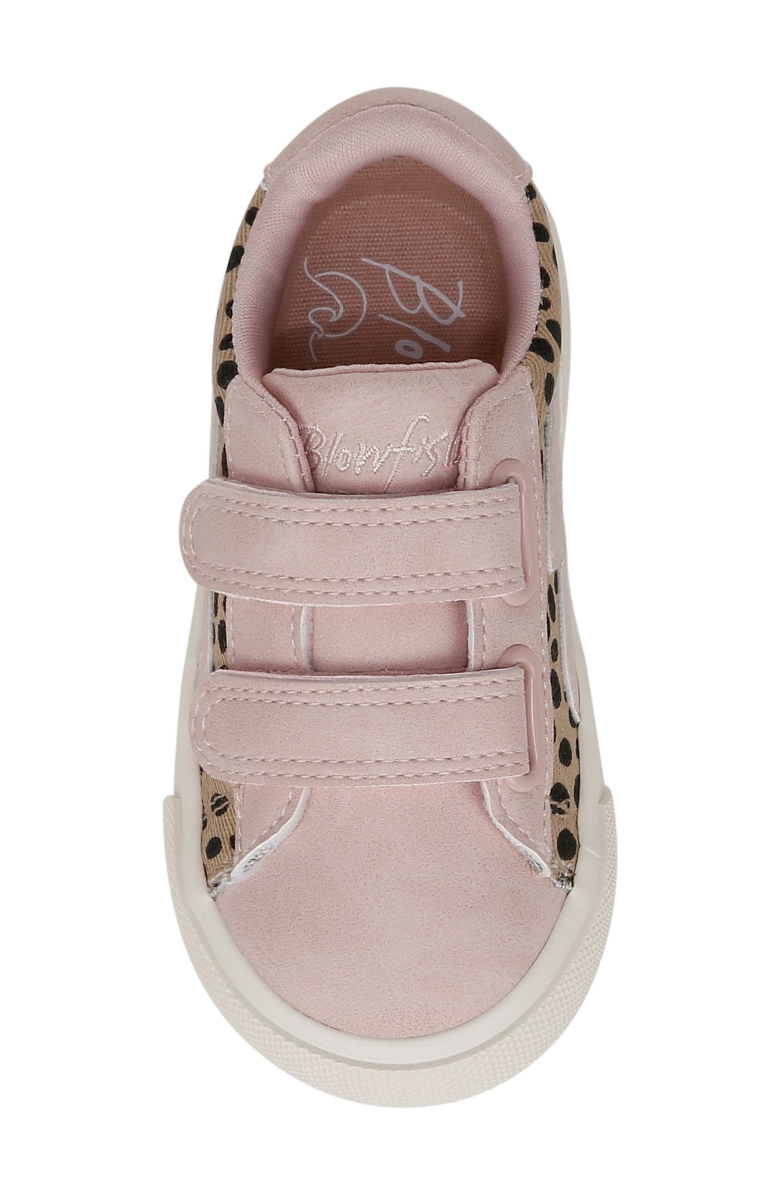 Blowfish Malibu Kids' Vince Strap Sneaker, Alternate, color, Blush Pixie Leopard