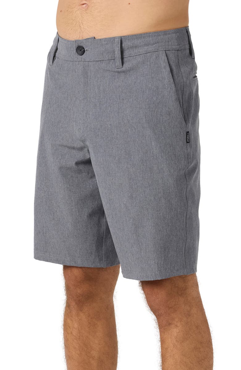 O'Neill Reserve Water Repellent Shorts, Alternate, color, Heather Grey