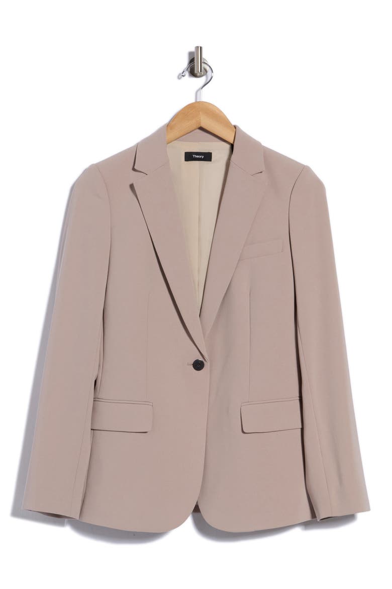 Staple Crepe Blazer, Main, color, STUCCO
