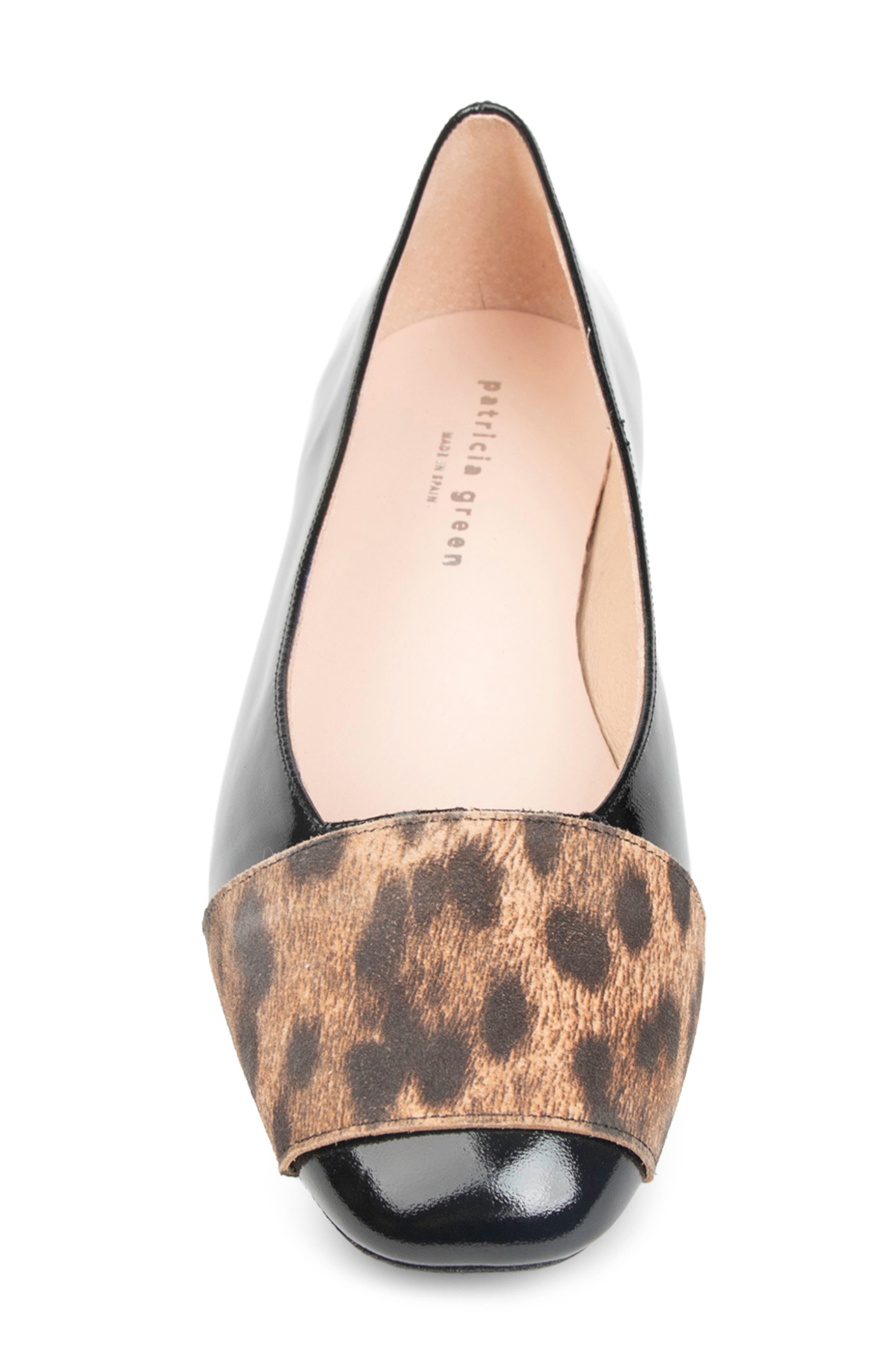 patricia green Milan Flat, Alternate, color, Black/ Leopard