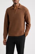 Open Edit Bouclè Polo Sweater