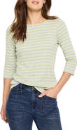 NZT by NIC+ZOE Stripe Boat Neck T-Shirt