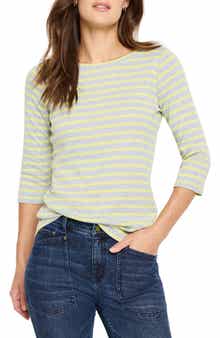 NZT by NIC+ZOE Stripe Boat Neck T-Shirt
