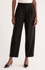 Max Mara Duomo Button Detail Tapered Pants