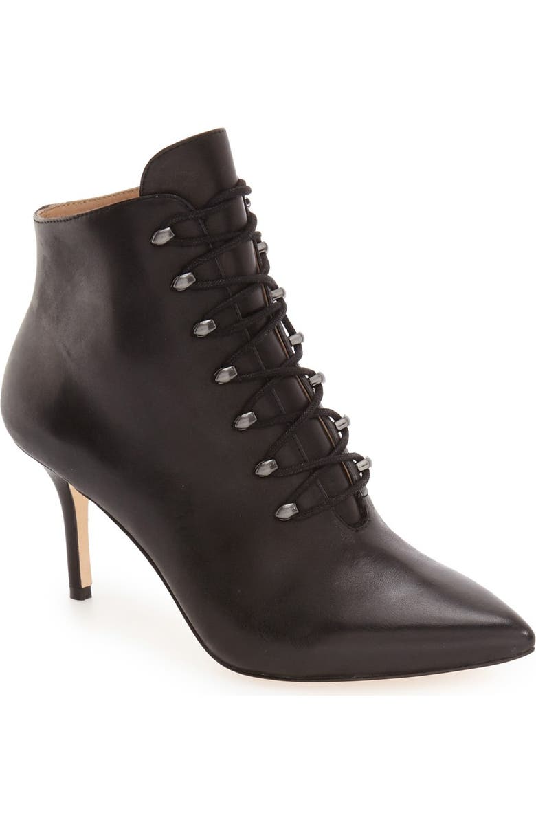 Pour la Victoire 'Vittoria' Lace-Up Pointy Toe Bootie, Main, color,