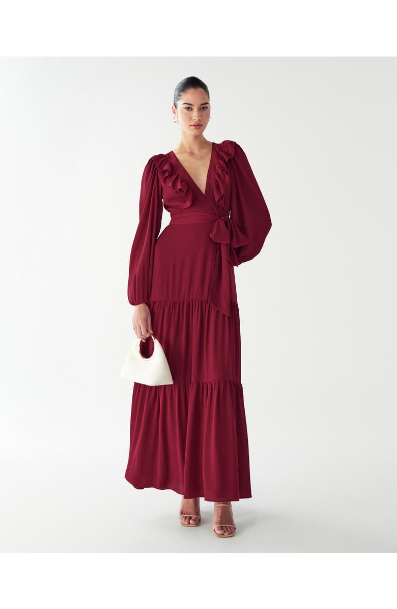 WILLA Tylah Maxi Dress, Alternate, color, Burgundy