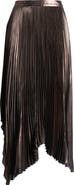 AllSaints Lerina Pleated Metallic Maxi Skirt