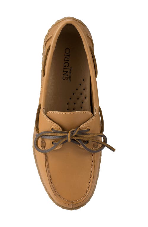Baretraps Women's Origins Beverlie Slip-on Boat Shoes In Tan Leather