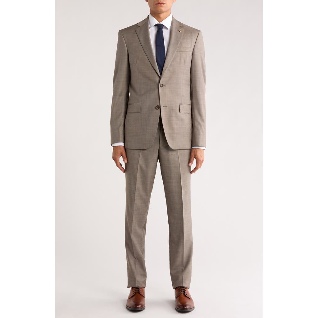 No Ordinary Joe By Ted Baker Jake Beige Wool Suit In Brown