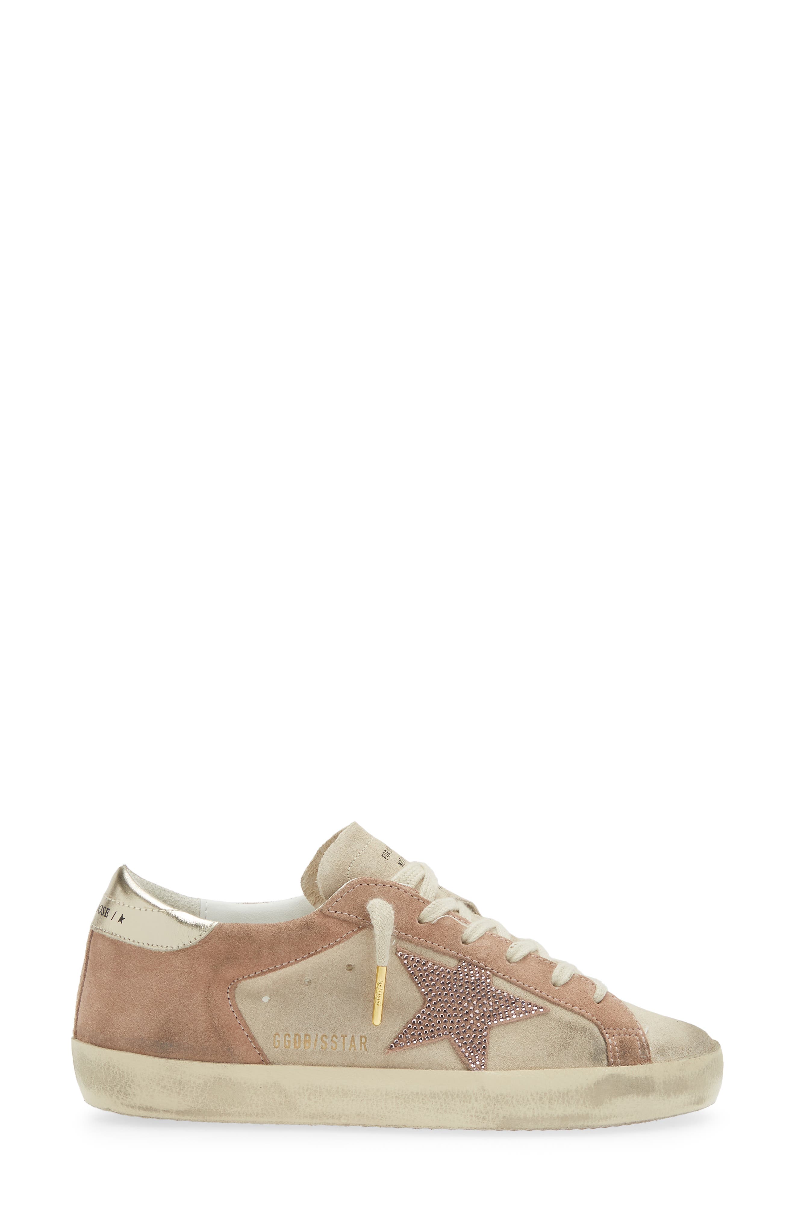 Golden Goose Super-Star Sneaker, Alternate, color, Beige/ Pink