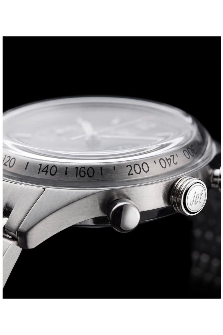 Marlin Jet Chronograph Bracelet Watch, Alternate, color, SILVER