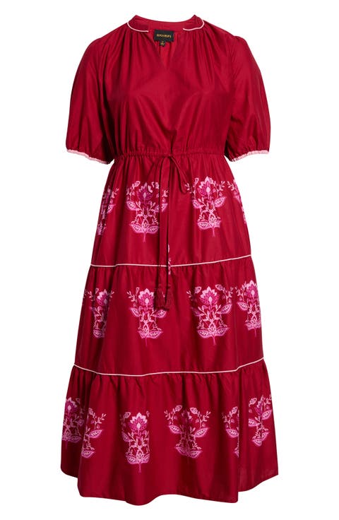 Vonie Tiered Midi Dress
