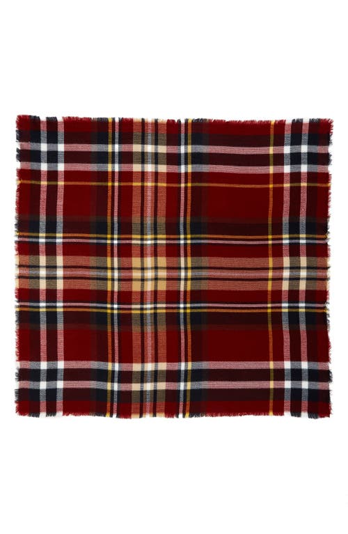 La Fiorentina Oversize Plaid Scarf In Multi
