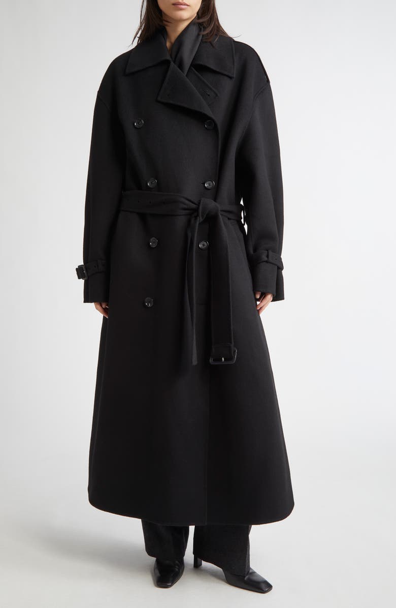 TOTEME Double Face Wool Trench Coat, Main, color, 