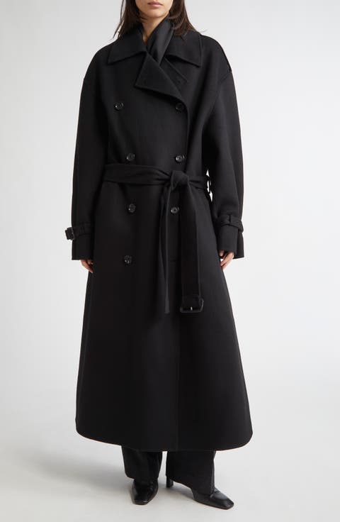 ジャケット・アウター NO ID Long Wool trench coat Men's Zipper Trench Woolen Coat Classic Winter Stylish Long