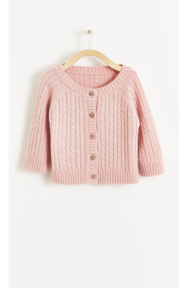 Babycottons Premium Blake Sweater Set For Infant, Alternate, color, Pink