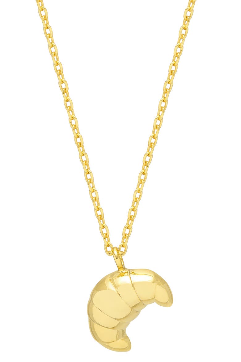 Croissant Necklace, Main, color, GOLD