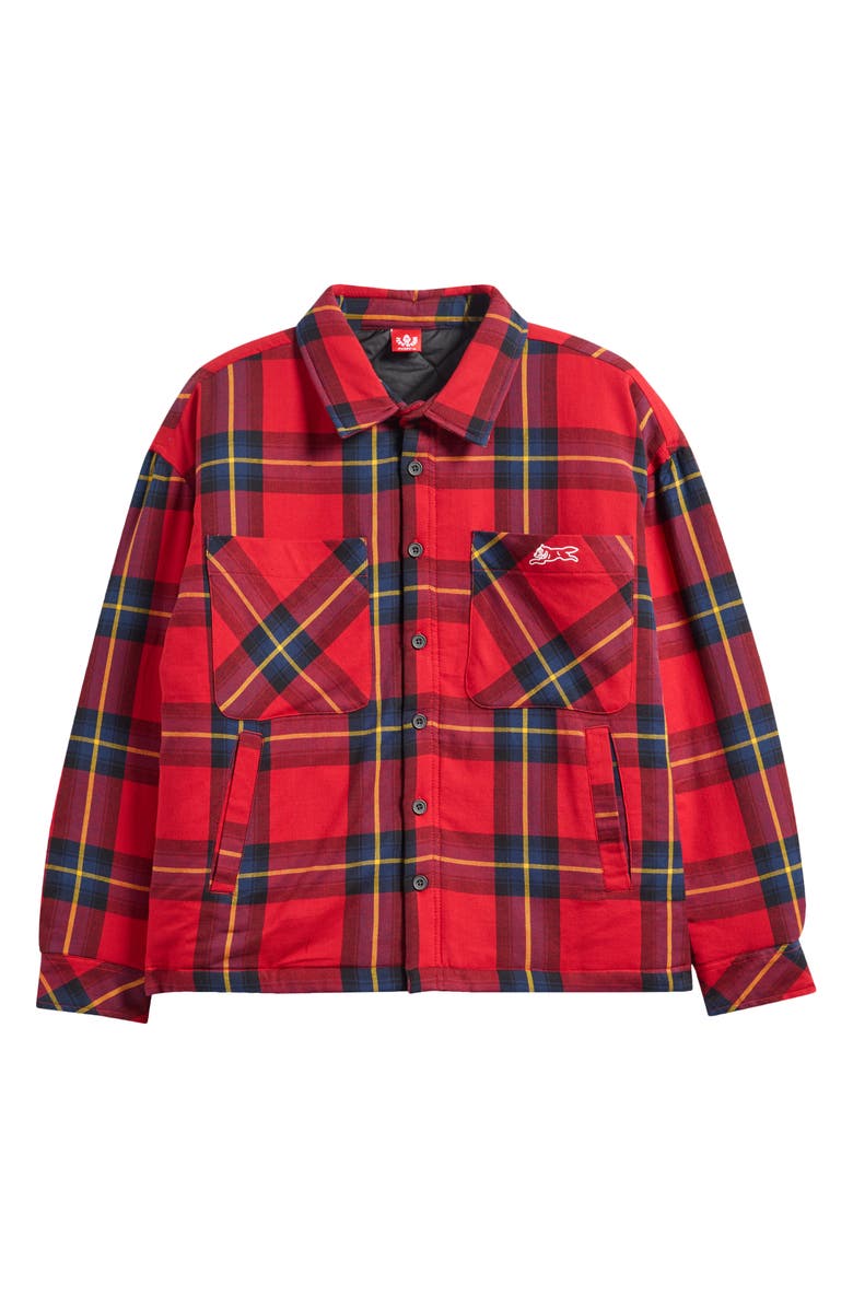 ICECREAM Buffalo Shacket, Alternate, color, Goji Berry