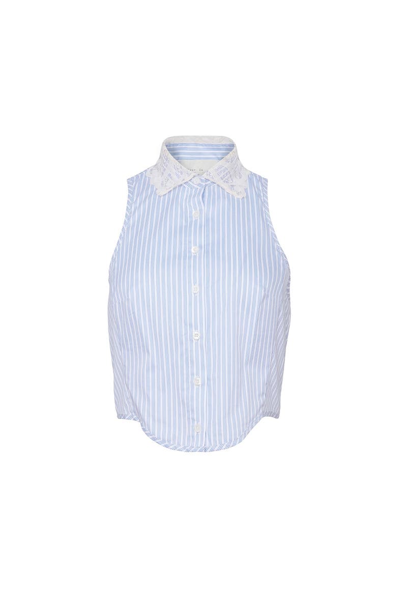 Poplin Bib Top, Main, color, East Hampton Stripe