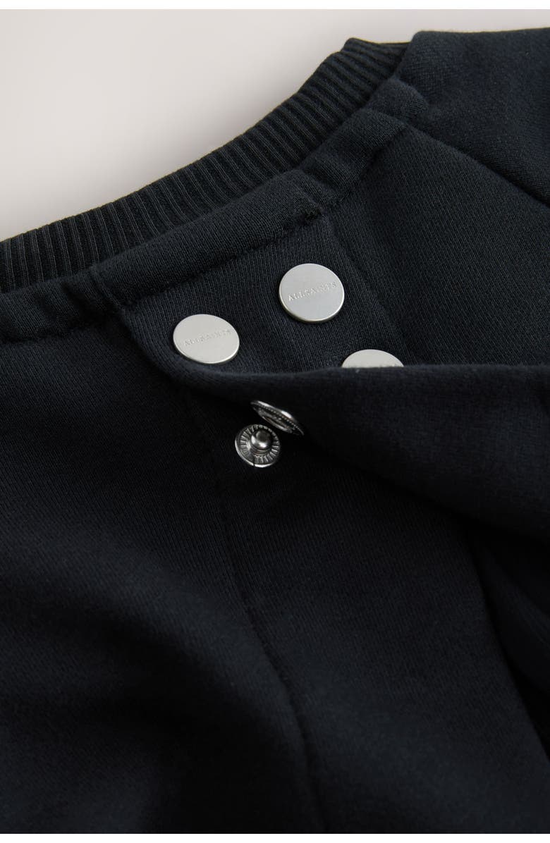 smALLSAINTS by ALLSAINTS Kids' Lee Lace Trim Long Sleeve Sweatshirt Dress, Alternate, color, Black